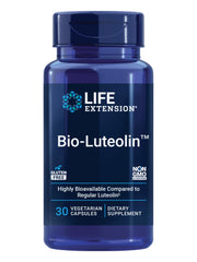 Life Extension frasco frontal mostrando 30 cápsulas y beneficios de absorción
