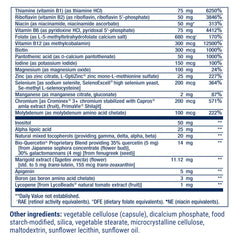Life Extension cápsulas Two-Per-Day detalle, apoyo multivitamínico balanceado