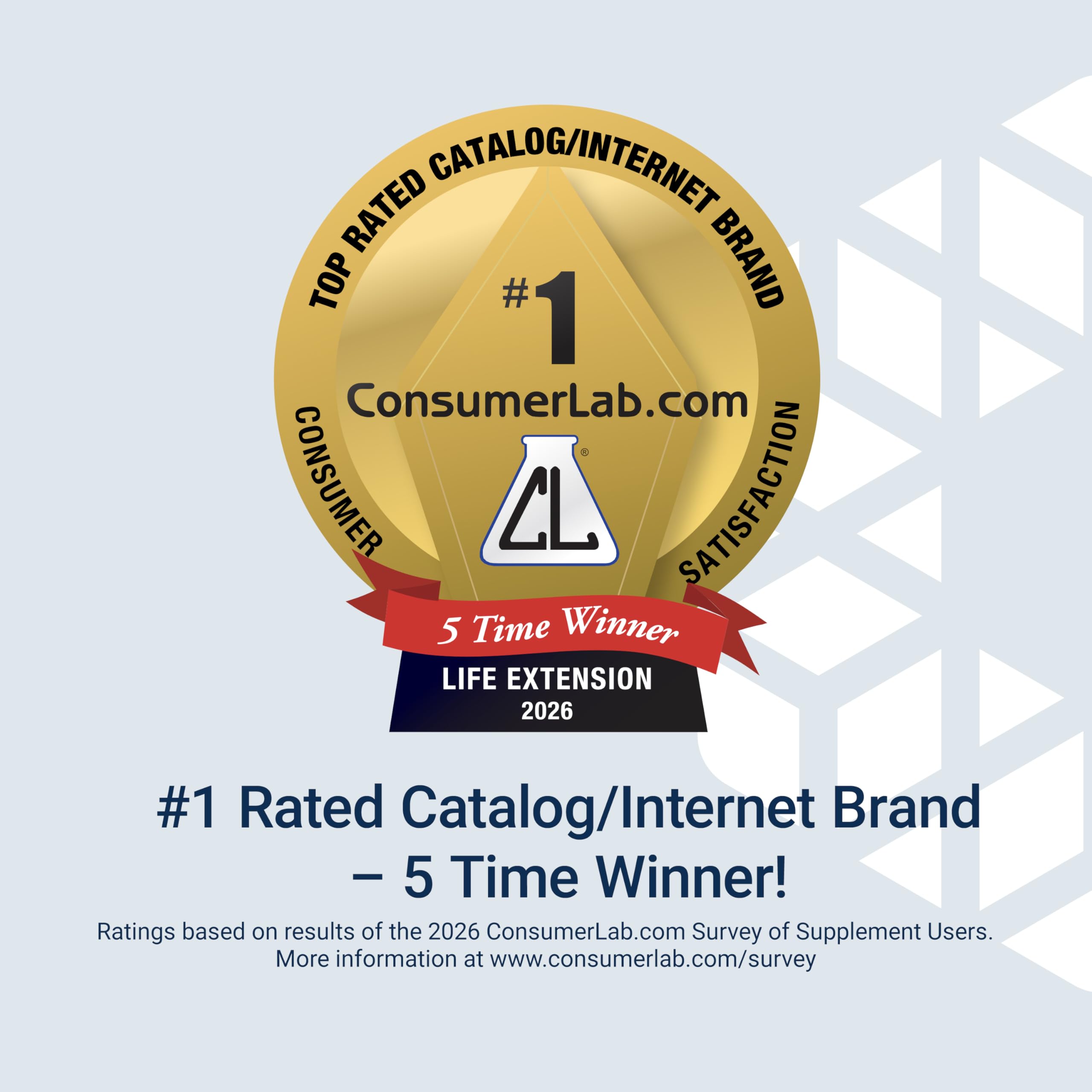 Life Extension comparación de tamaño con la mano para referencia de escala