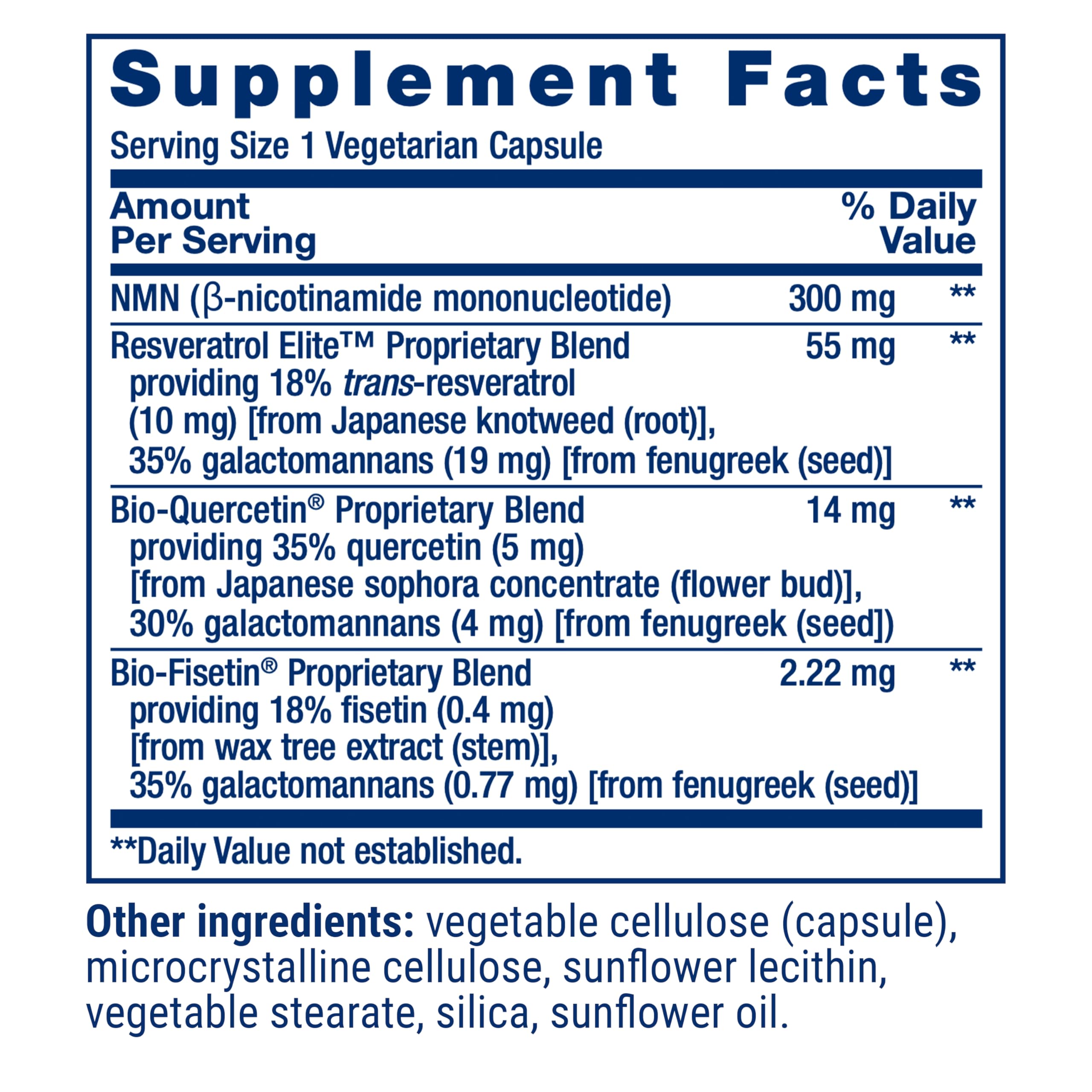 Life Extension detalle de cápsulas vegetales indicando formulación sin gluten