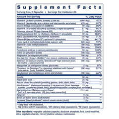 Life Extension etiqueta nutricional en detalle para verificar ingredientes