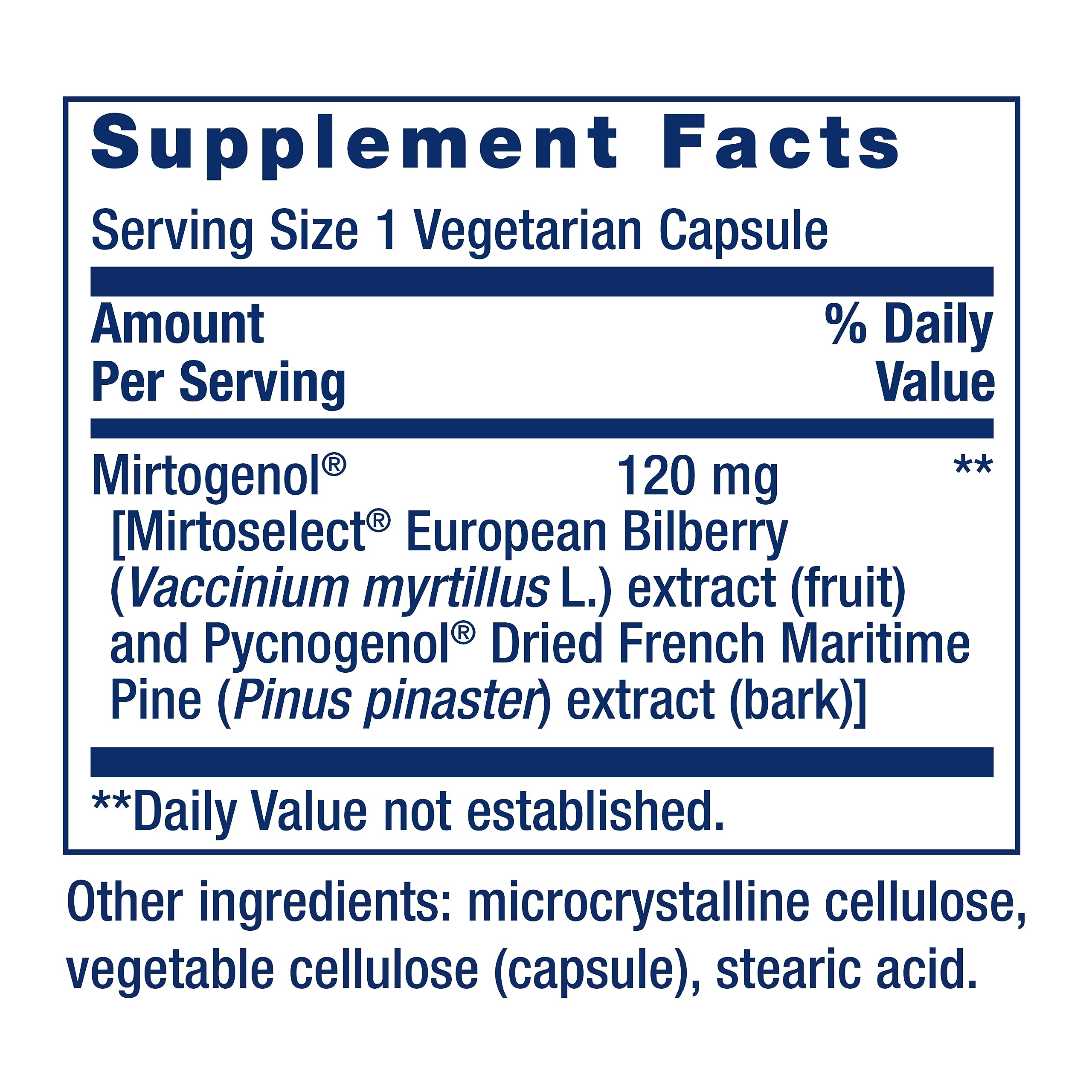 Life Extension primer plano de la etiqueta destacando ingredientes estandarizados