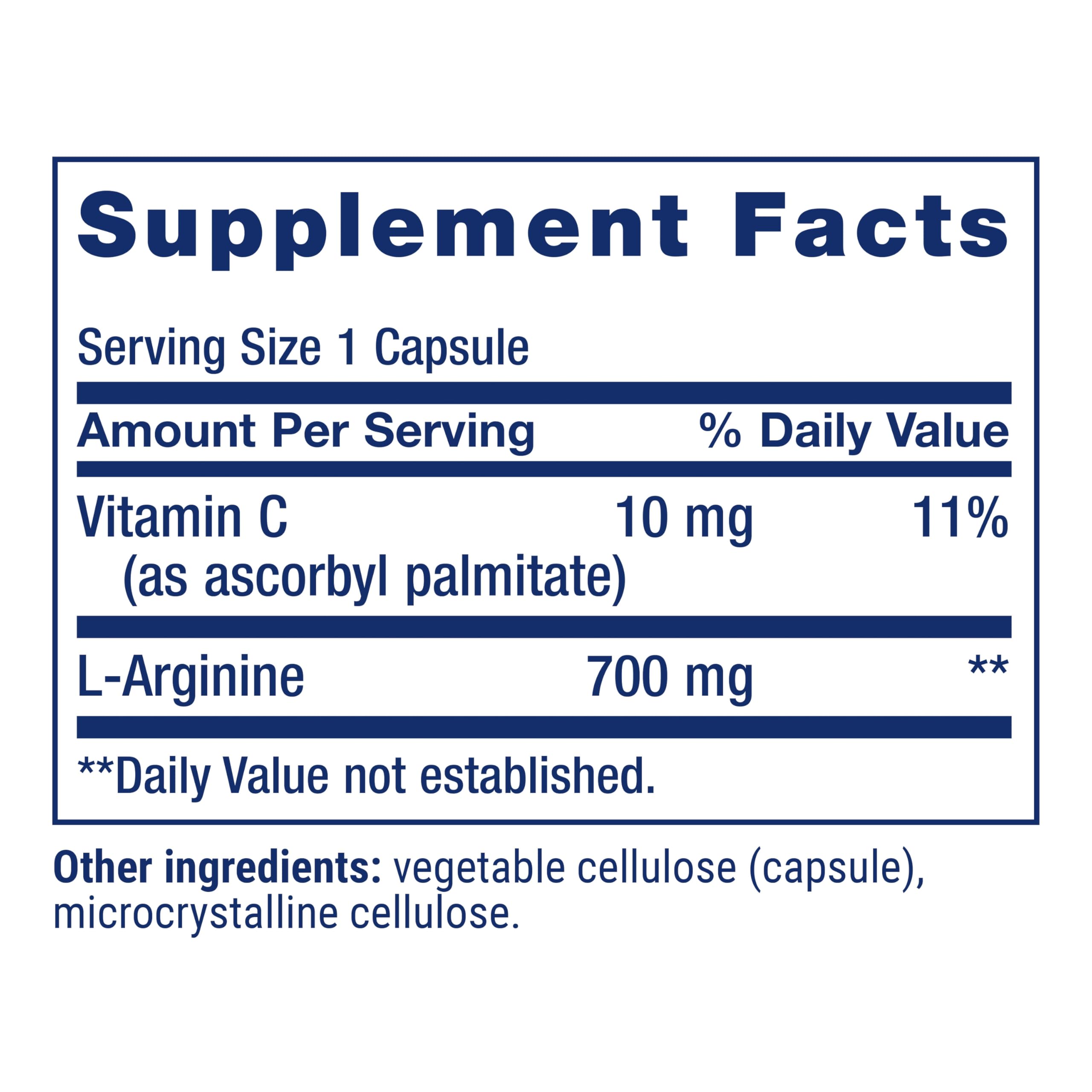 Life Extension etiqueta con ingredientes y garantía de calidad del producto
