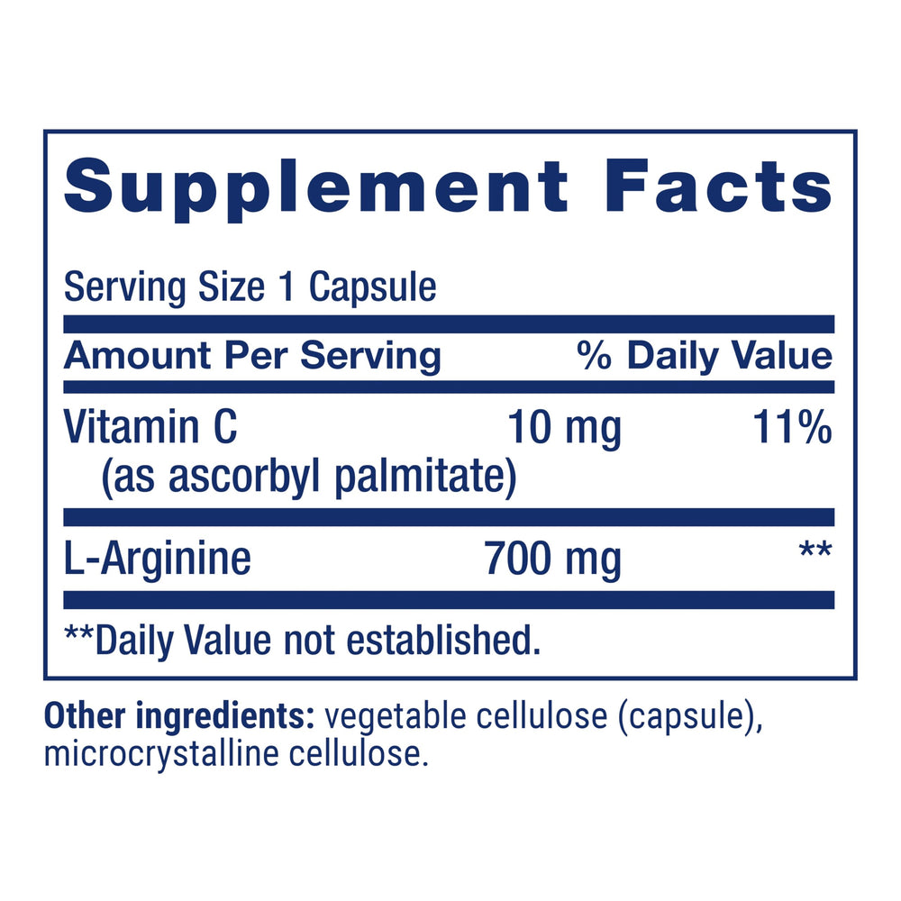 Life Extension etiqueta con ingredientes y garantía de calidad del producto