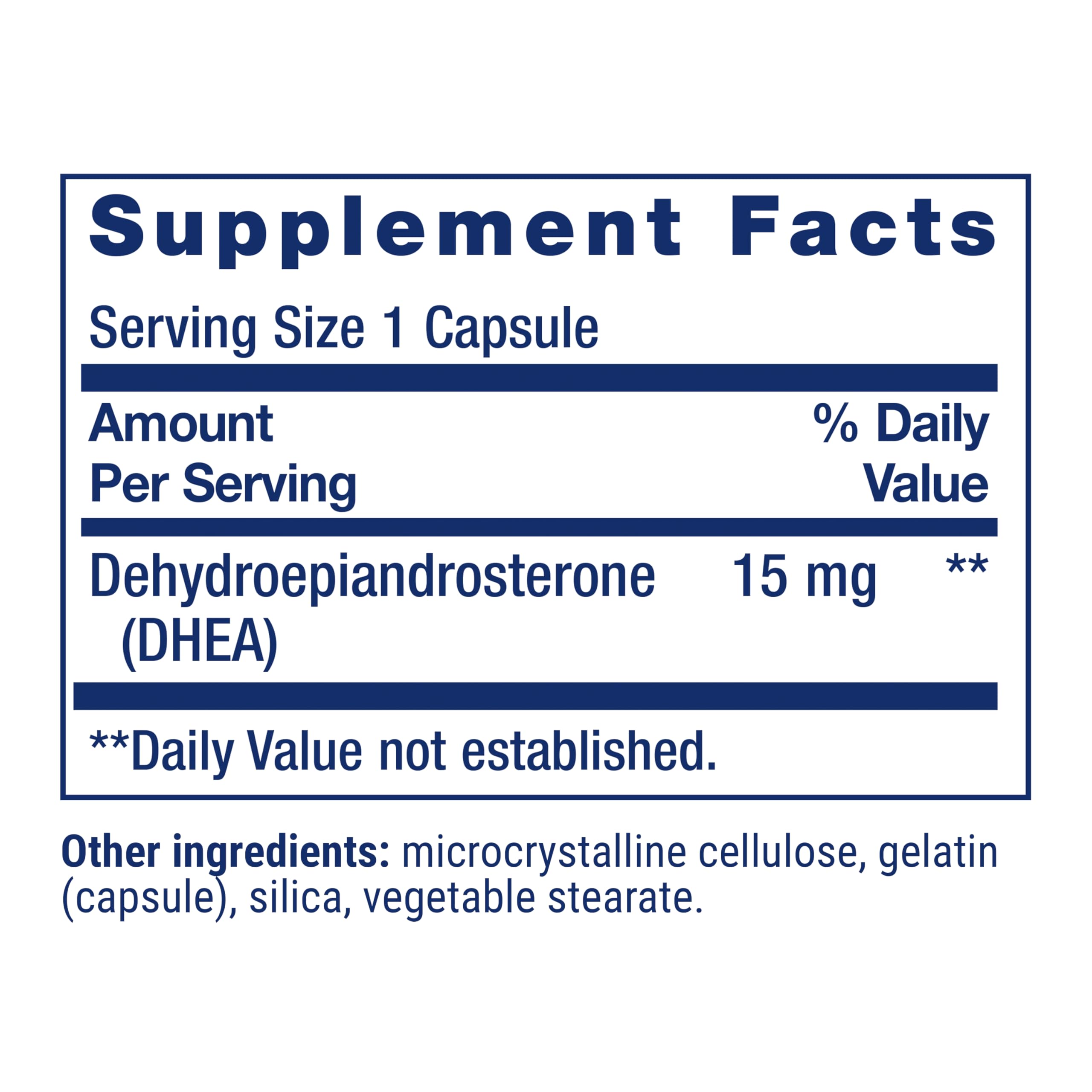 Life Extension etiqueta nutricional visible con ingredientes y dosificación