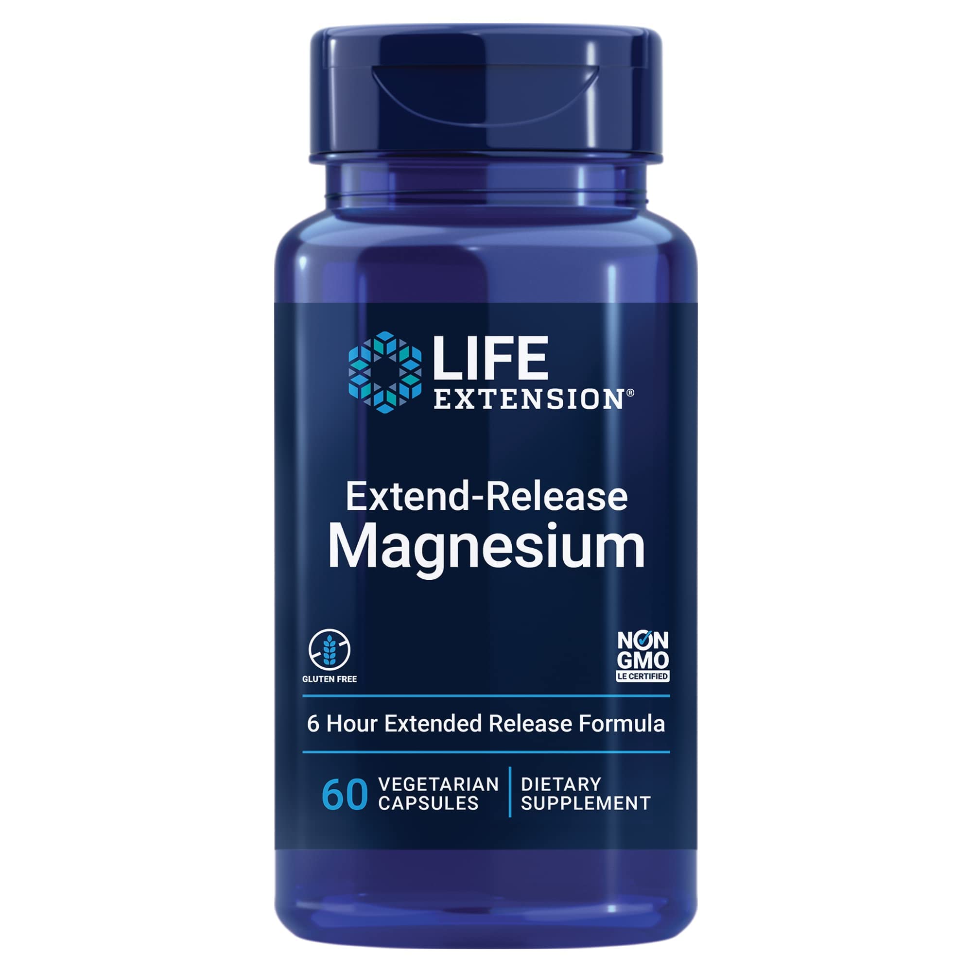 Life Extension envase frontal mostrando cápsulas y beneficios