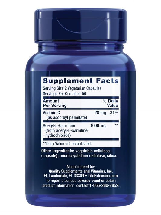 Life Extension etiqueta con ingredientes y dosis claras para confianza