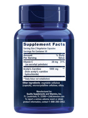 Life Extension etiqueta con ingredientes y dosis claras para confianza