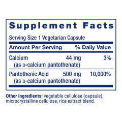 Life Extension etiqueta con información nutricional clara para verificar ingredientes
