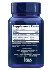 Life Extension etiqueta con ingredientes para transparencia y confianza