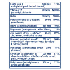 Life Extension etiqueta con lista de ingredientes y calidad garantizada