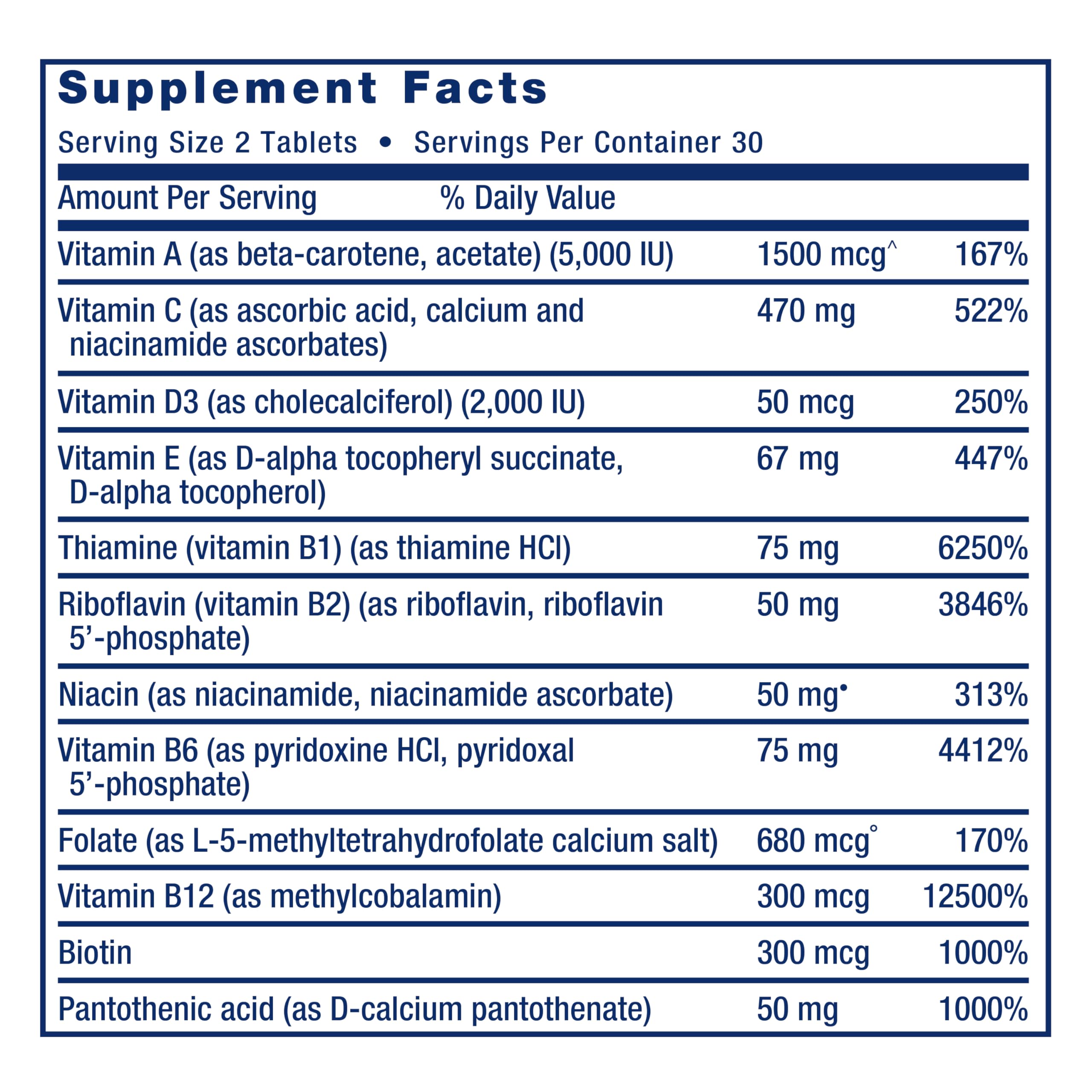 Life Extension etiqueta de ingredientes detallada para transparencia