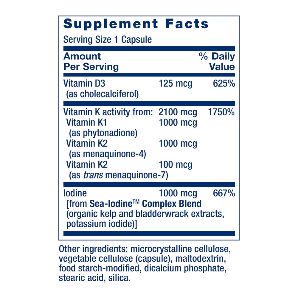 Life Extension etiqueta con ingredientes y dosis para transparencia