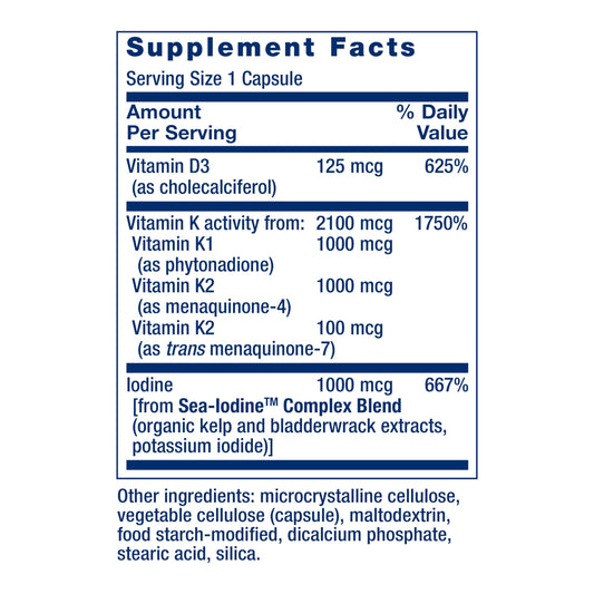 Life Extension etiqueta con ingredientes y dosis para transparencia