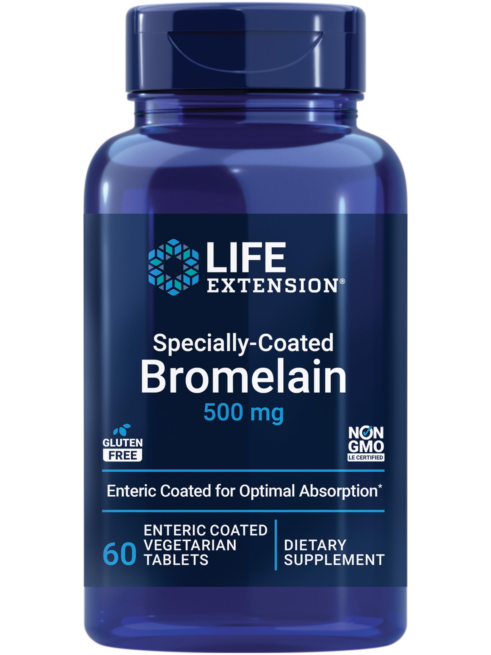 Life Extension frasco frontal mostrando envase y cantidad, claridad y confianza