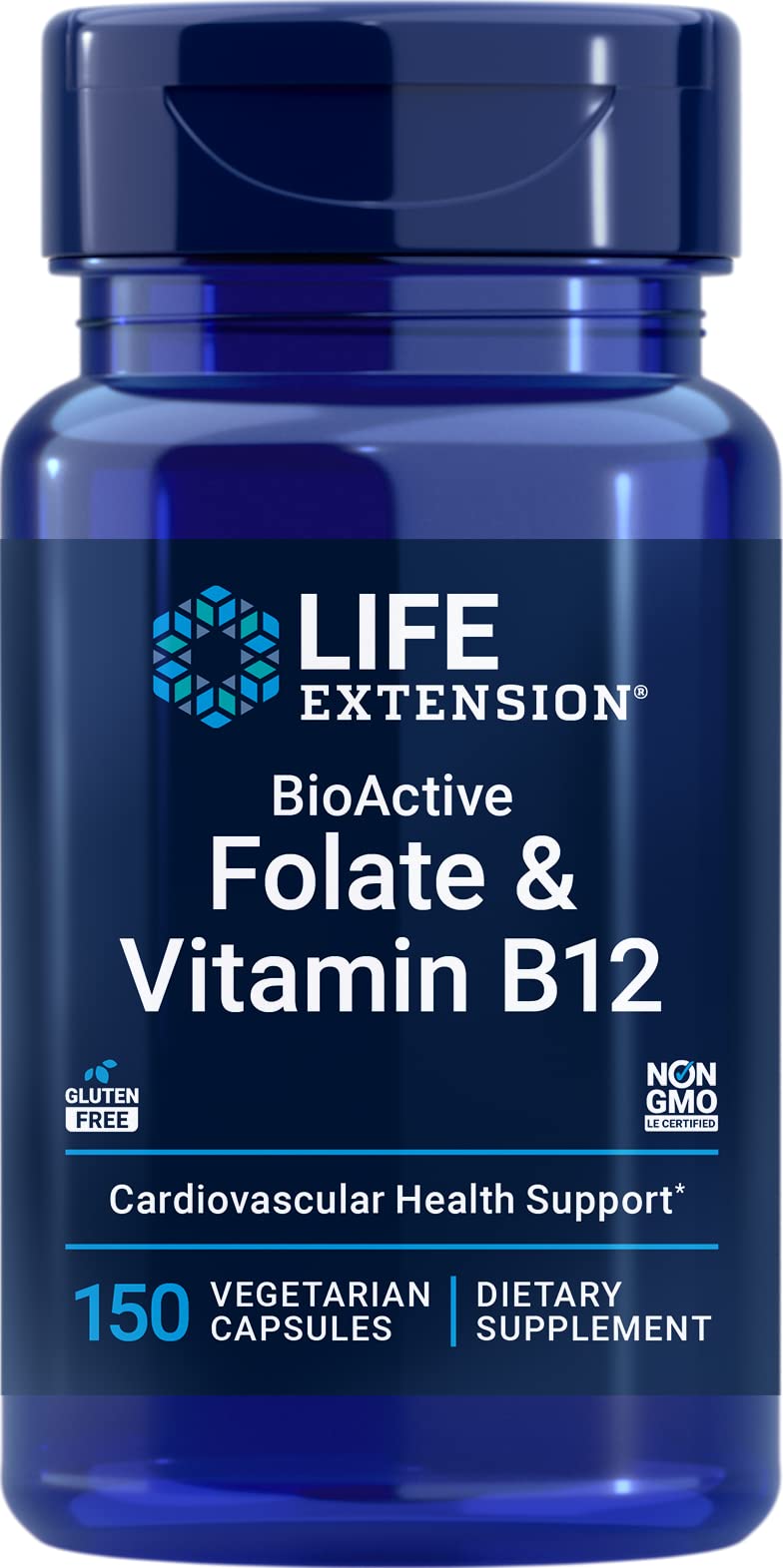 Life Extension frasco frontal mostrando etiqueta y beneficios visibles