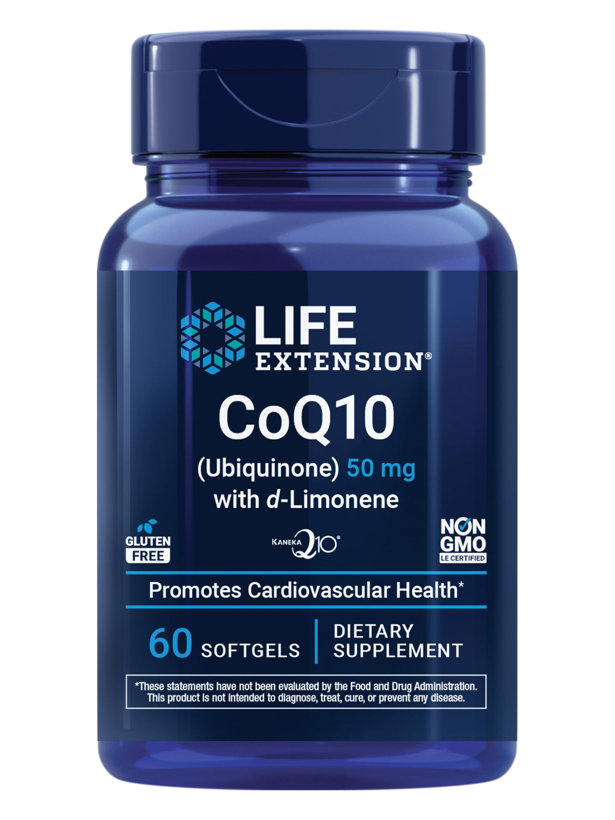 Life Extension frasco frontal mostrando etiqueta y beneficios