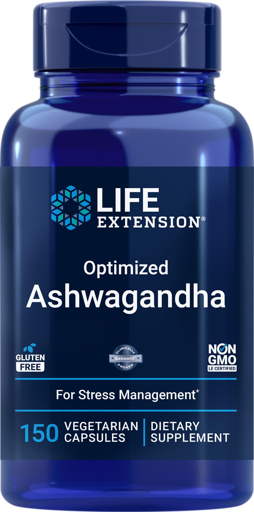 Life Extension frasco vista frontal mostrando 150 cápsulas y marca