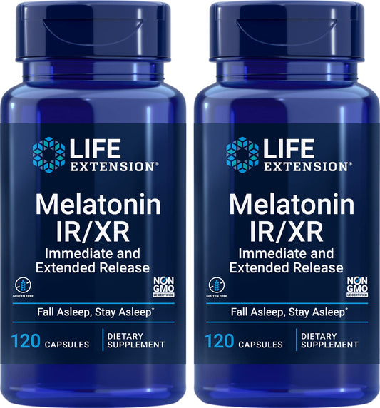 Life Extension frente del empaque mostrando el pack y beneficio descanso prolongado