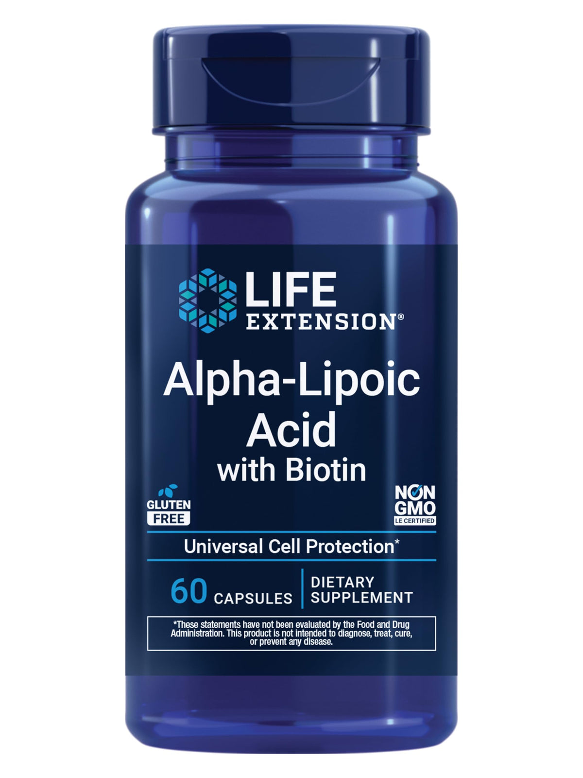Life Extension frente del empaque mostrando la marca y beneficio antioxidante