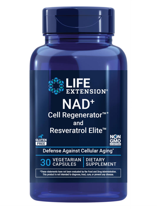 Life Extension envase frontal mostrando nombre y 30 cápsulas, confianza de marca