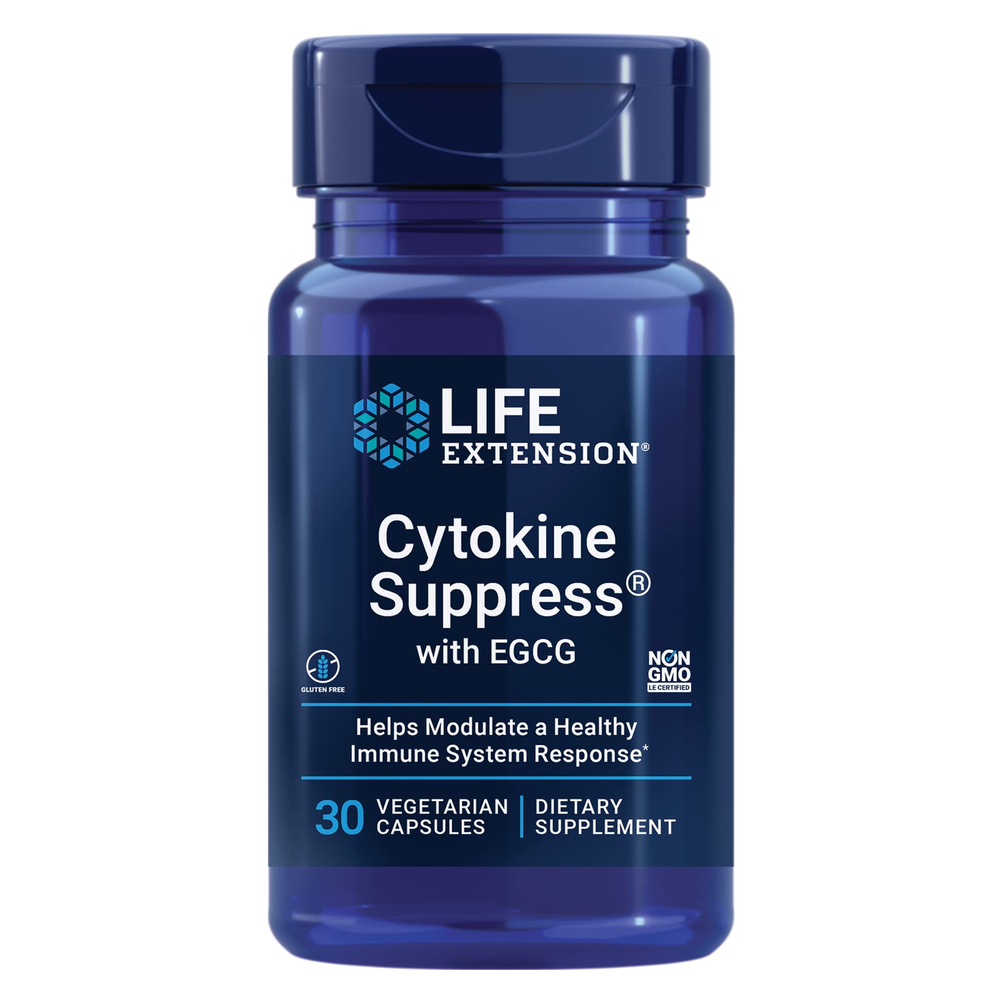 Life Extension frasco frontal que muestra cápsulas y etiqueta clara — confianza en la calidad