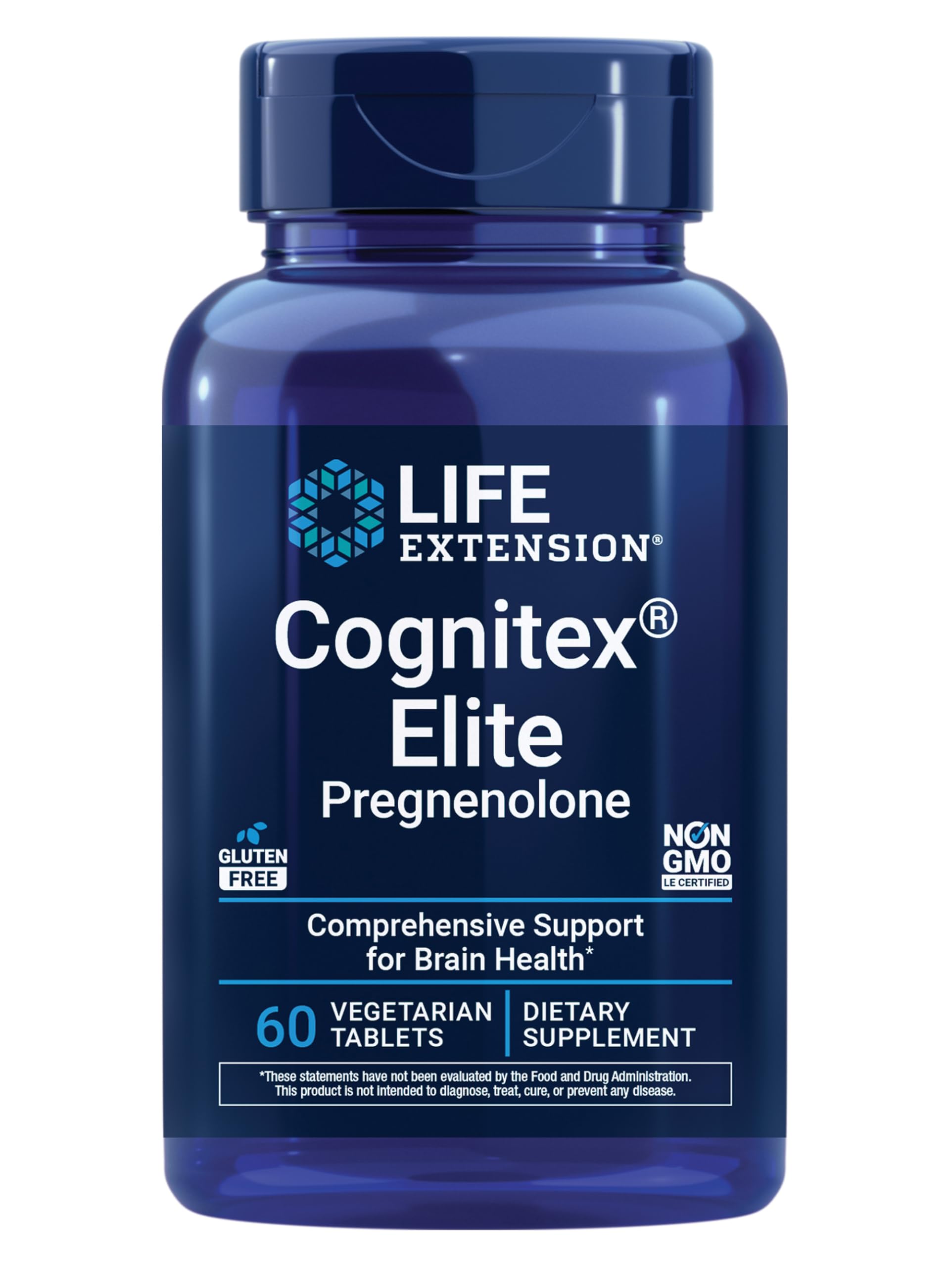 Life Extension frontal del envase mostrando 60 tabletas y beneficios claves