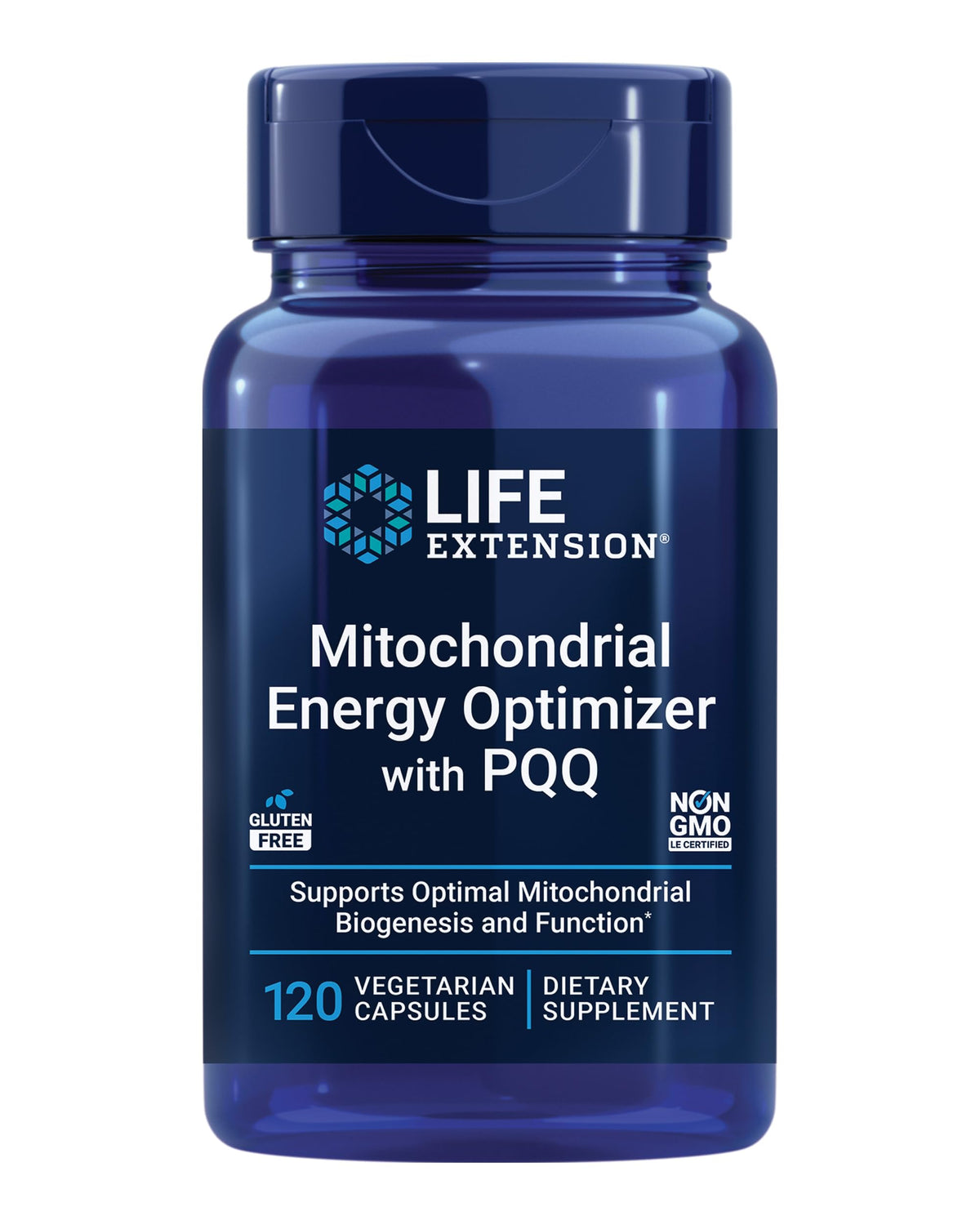 Life Extension empaque frontal del producto mostrando cápsulas y marca, que inspira confianza
