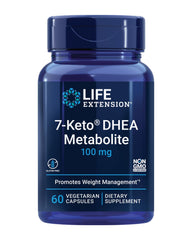 Life Extension envase frontal mostrando 7‑Keto y beneficios de control de peso