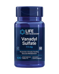 Life Extension envase frontal de Vanadyl Sulfate, confianza y calidad