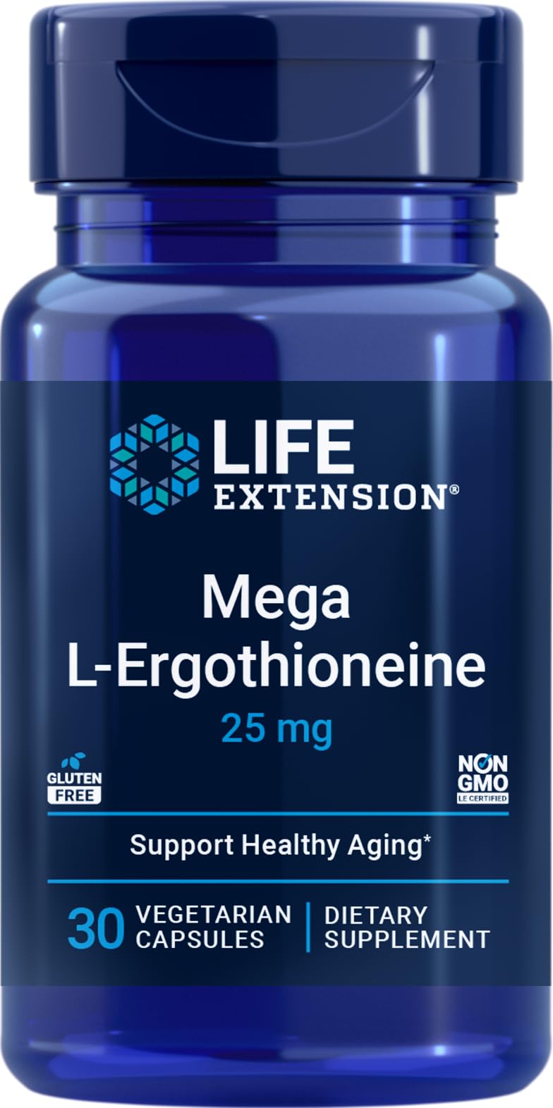 Life Extension vista frontal del envase con 30 cápsulas y datos clave