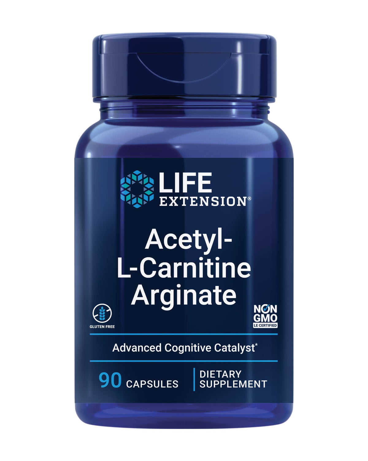 Life Extension envase frontal mostrando 90 cápsulas y beneficio energía