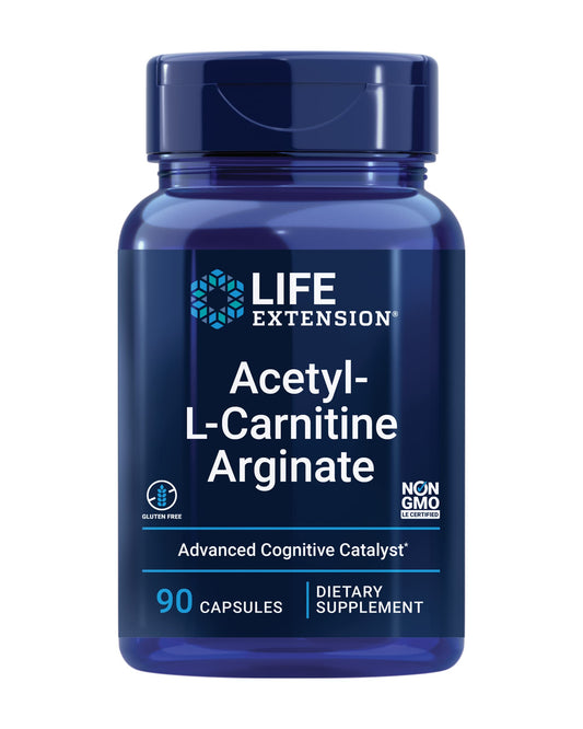 Life Extension envase frontal mostrando 90 cápsulas y beneficio energía
