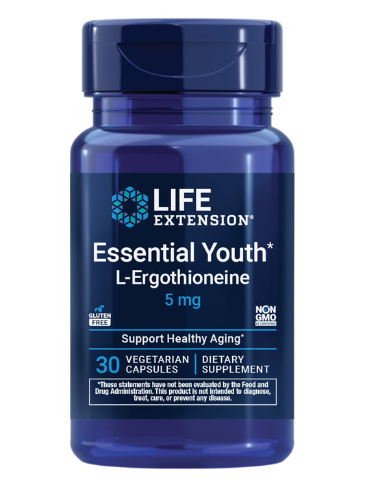 Life Extension frasco frontal con etiqueta clara y confianza