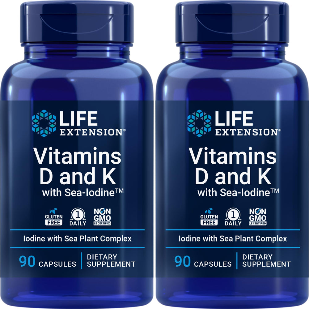 Life Extension frontal del pack de 2 frascos mostrando diseño y beneficios