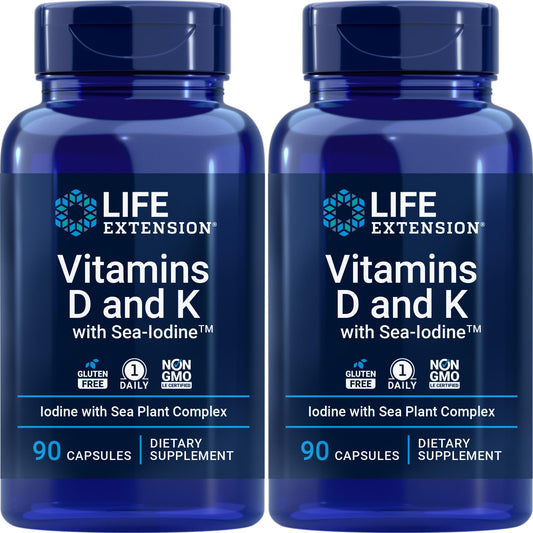 Life Extension frontal del pack de 2 frascos mostrando diseño y beneficios