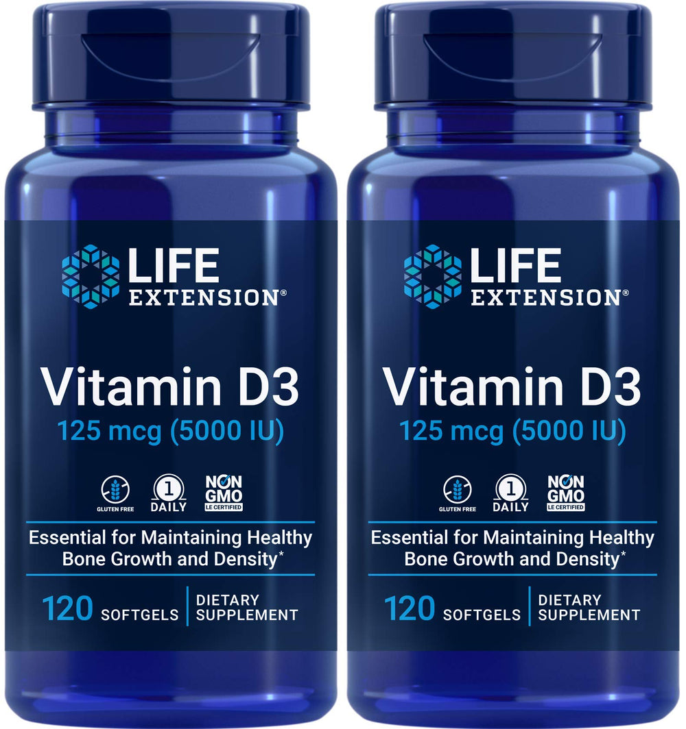 Life Extension frontal del pack mostrando dos frascos y beneficio de suministro prolongado