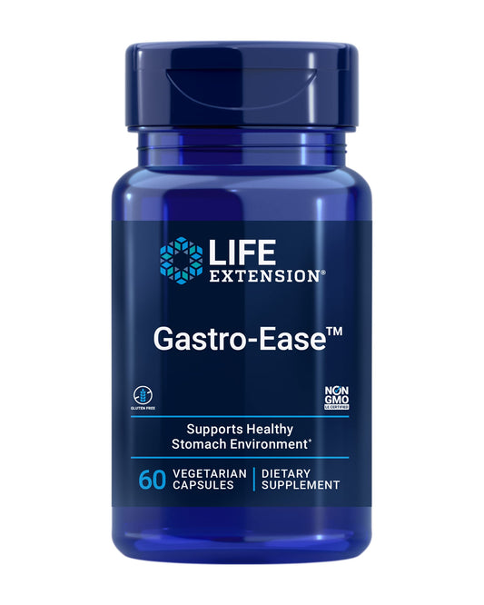 Life Extension envase frontal mostrando Gastro-Ease y claridad de propósito
