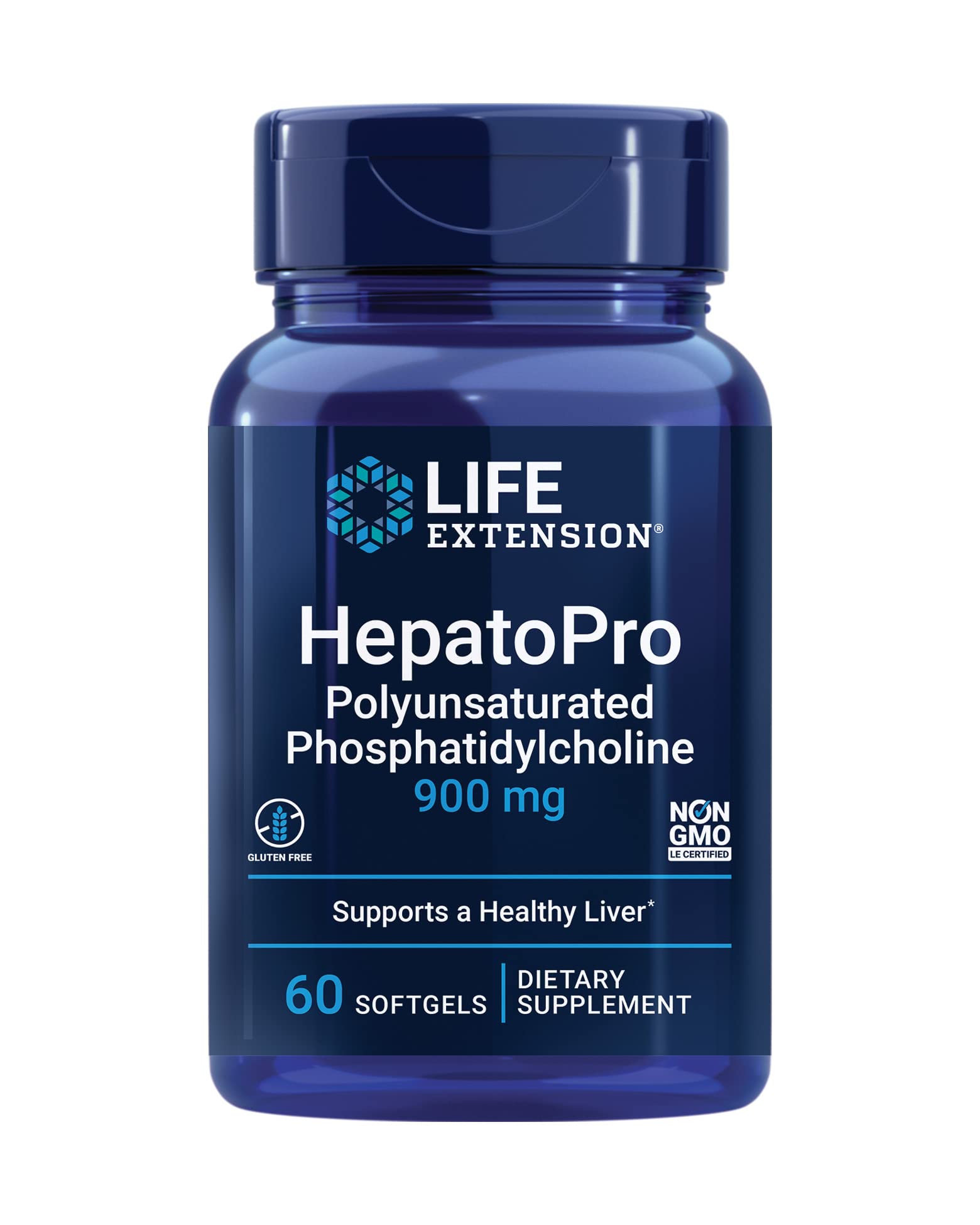 Life Extension empaque frontal mostrando 60 softgels y beneficios