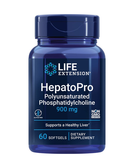 Life Extension empaque frontal mostrando 60 softgels y beneficios