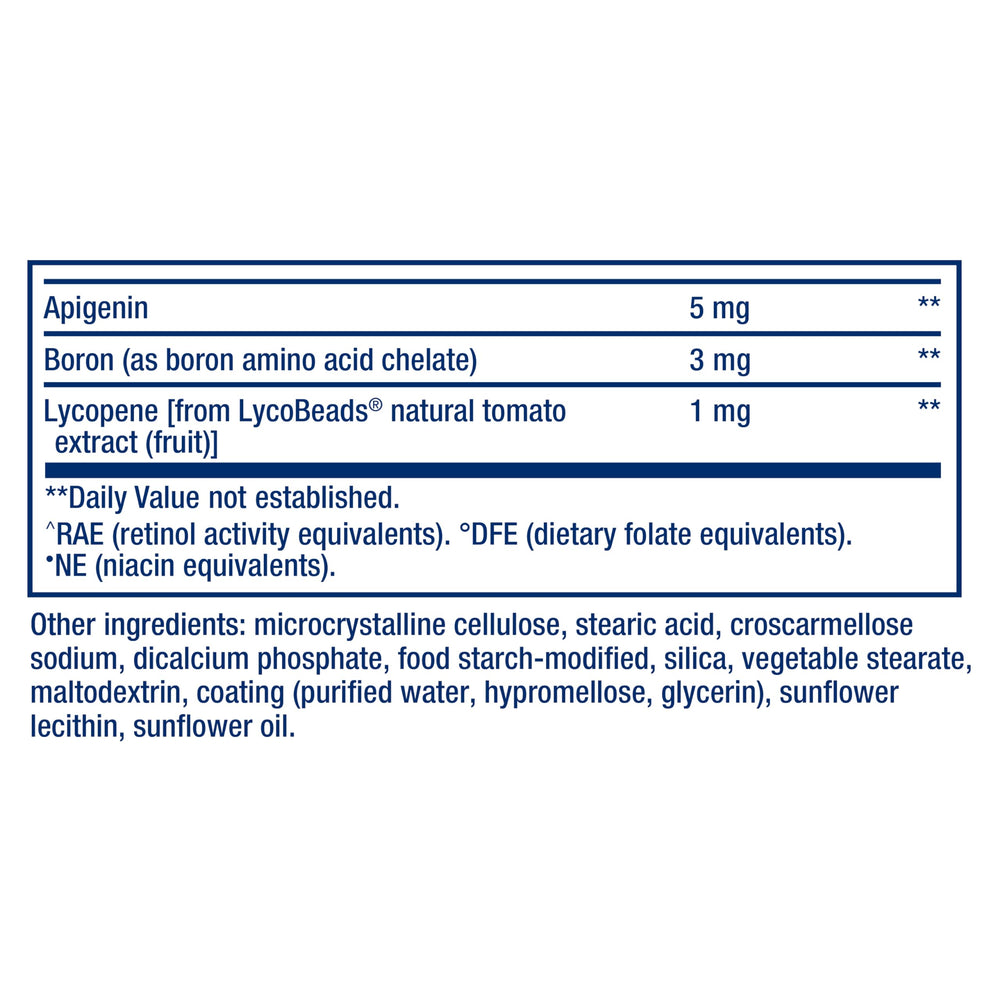 Life Extension representación de ingredientes activos para comprensión rápida