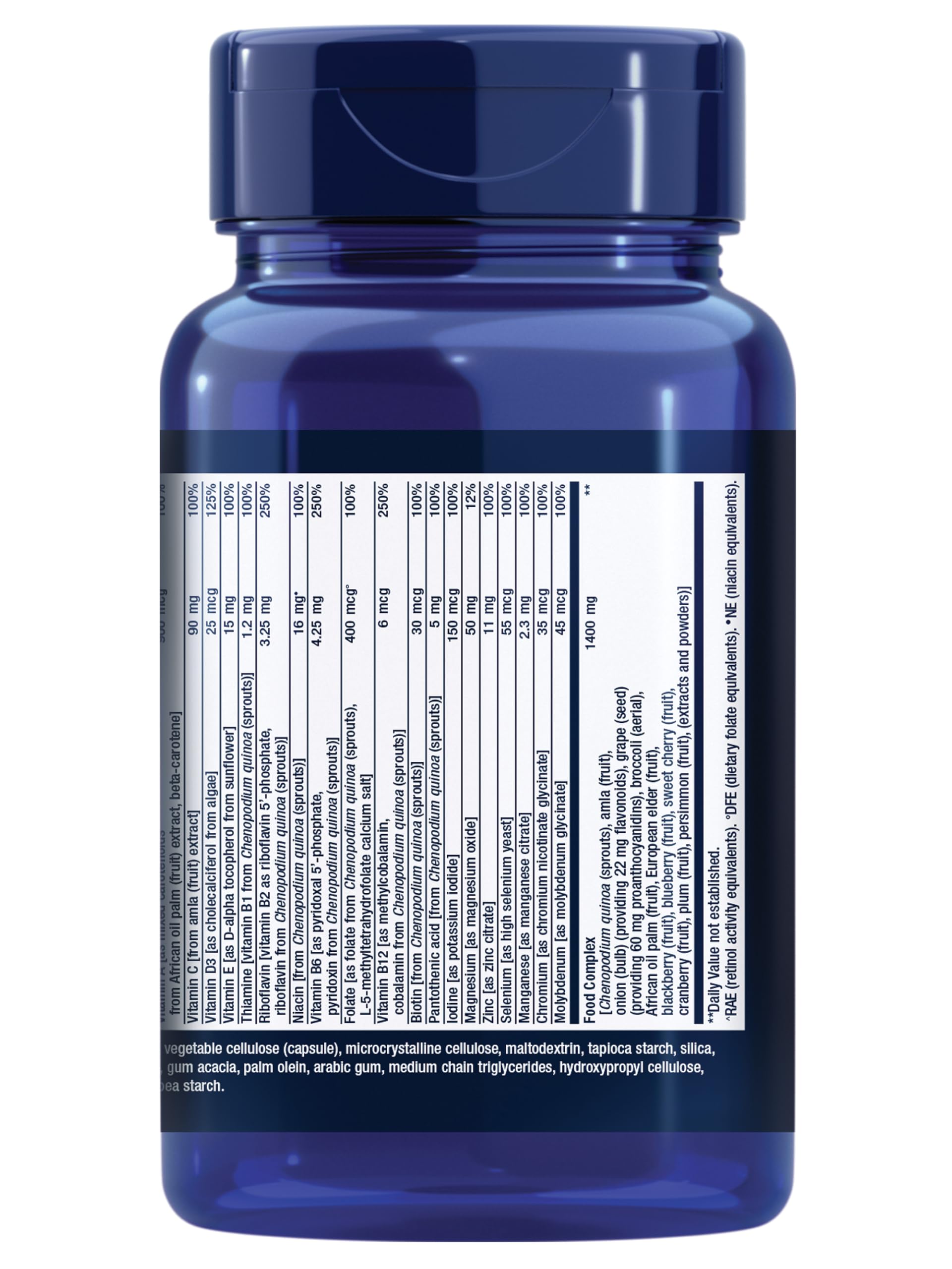 Life Extension polvos e ingredientes vegetales, evidencia de origen natural