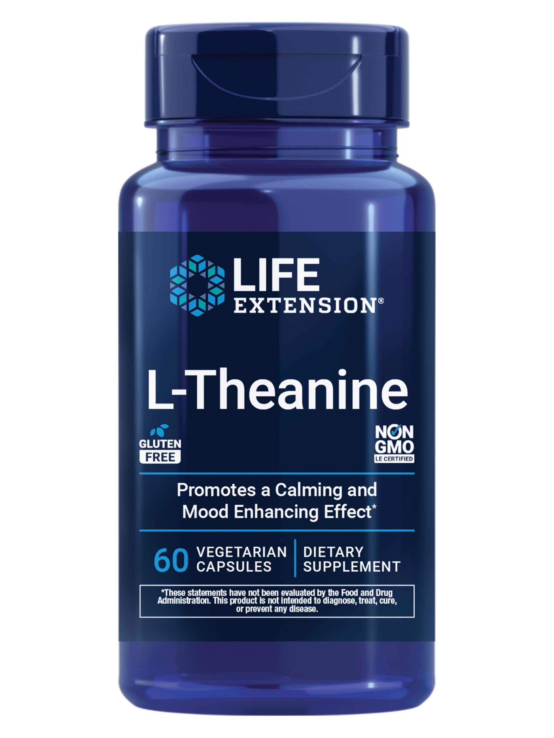 Life Extension frasco frente mostrando etiqueta y beneficios