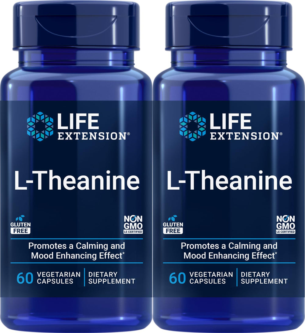 Life Extension envase frontal mostrando etiqueta clara y beneficio relajación