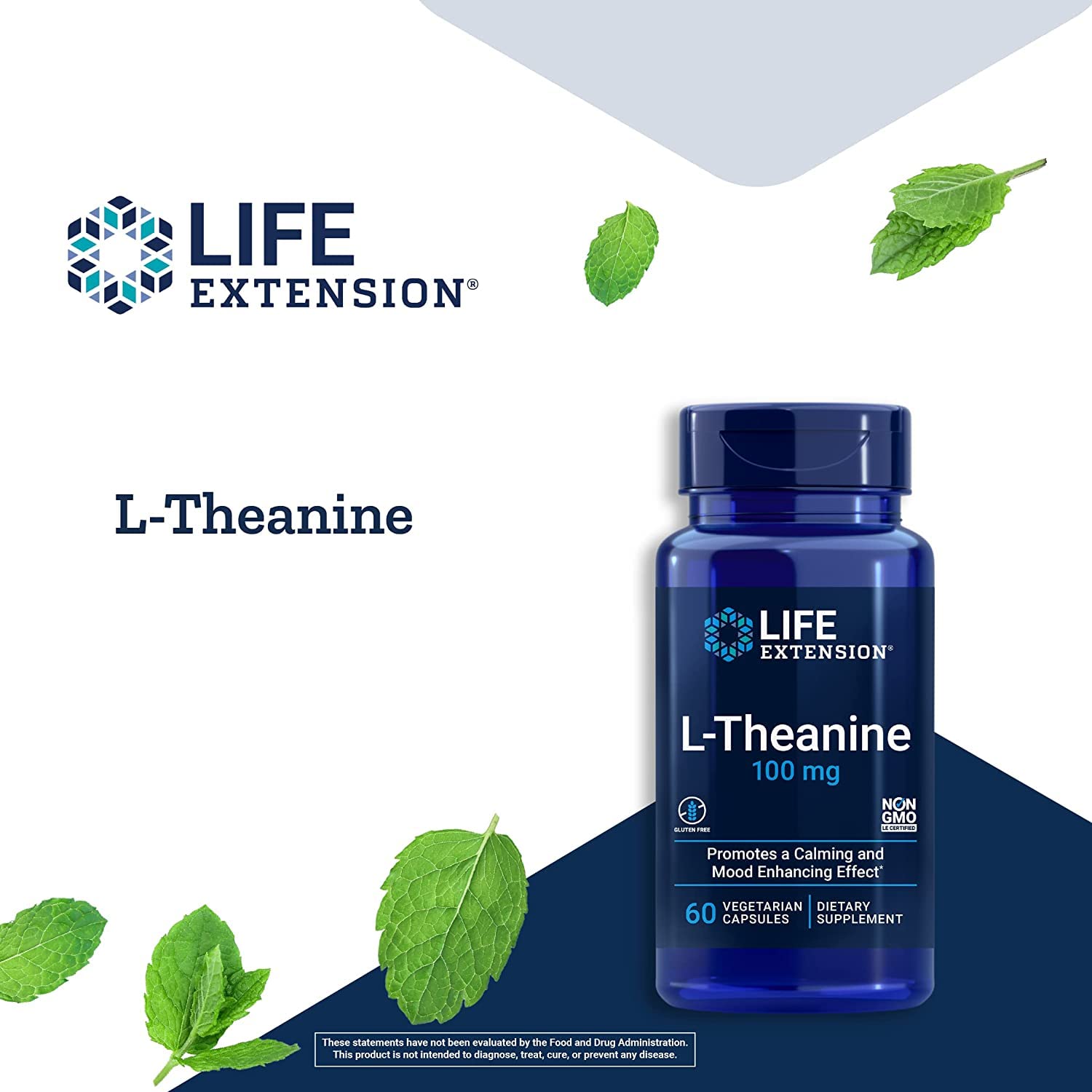 Life Extension cápsulas junto a libreta en escritorio para concentración tranquila