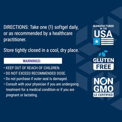 Life Extension detalle de la lista de ingredientes que indica transparencia