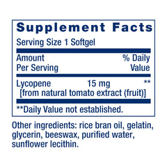 Life Extension etiqueta lateral con información de ingredientes y pureza