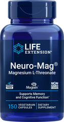 Life Extension frasco frontal mostrando 150 cápsulas y beneficios