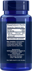 Life Extension primer plano de tableta mostrando textura y fácil ingestión