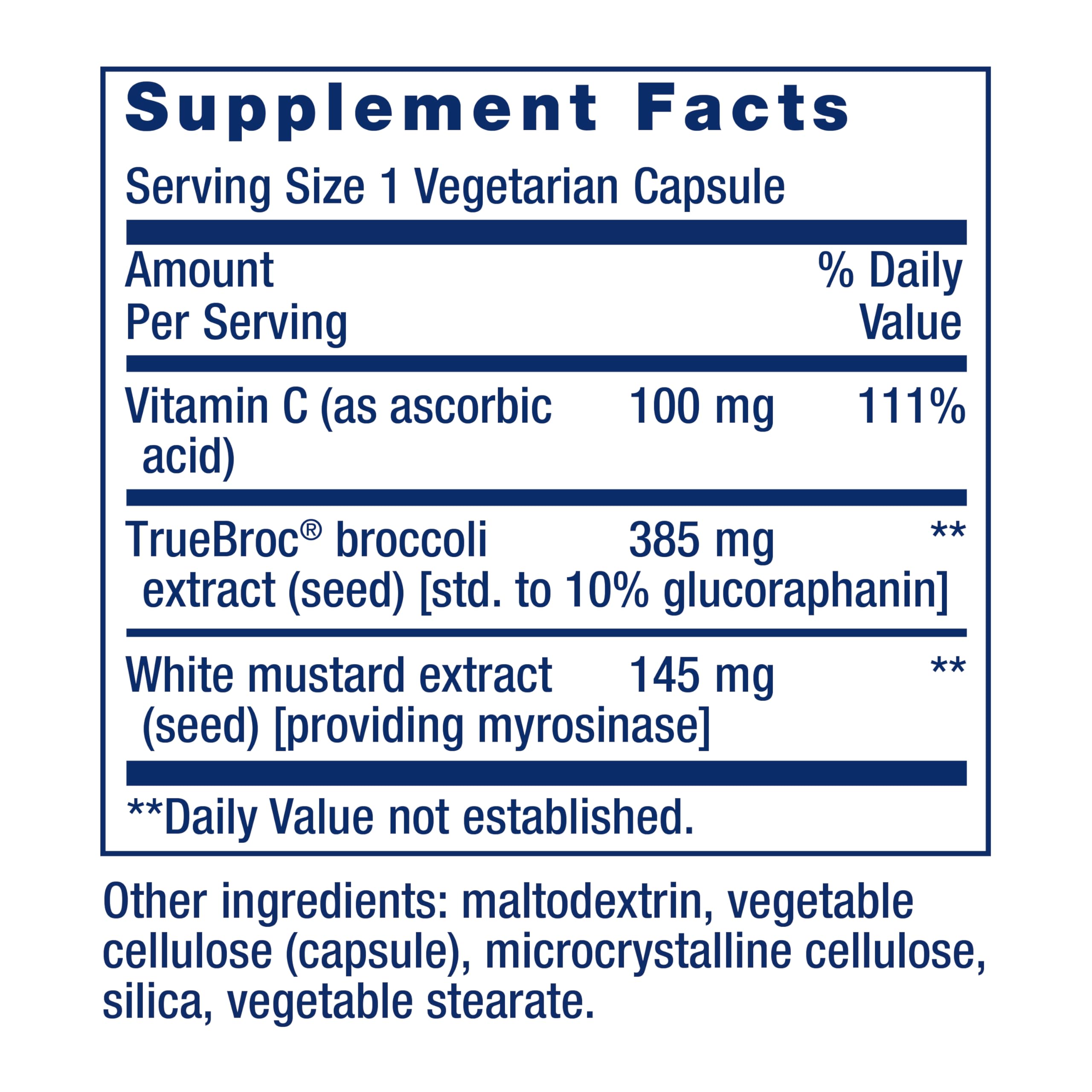 Life Extension etiqueta con lista de ingredientes y dosis clara